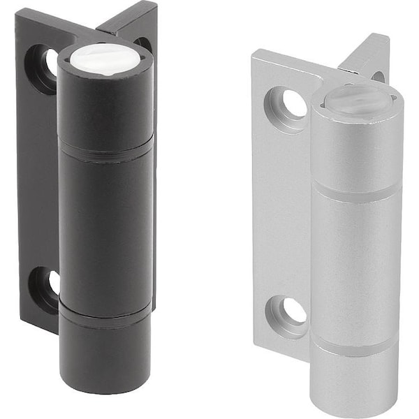 Spring Hinge Spring Open A=55, B=67, Aluminum Black